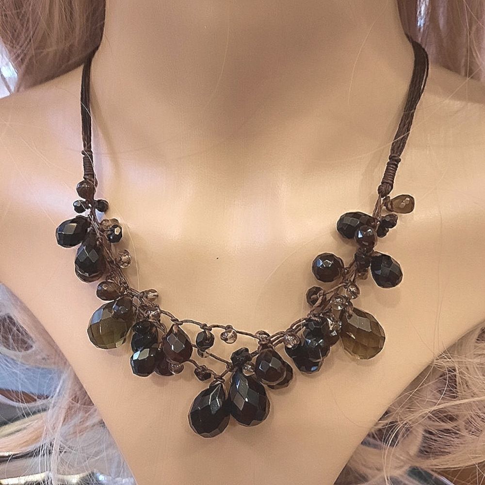 Cut Glass Necklace  
